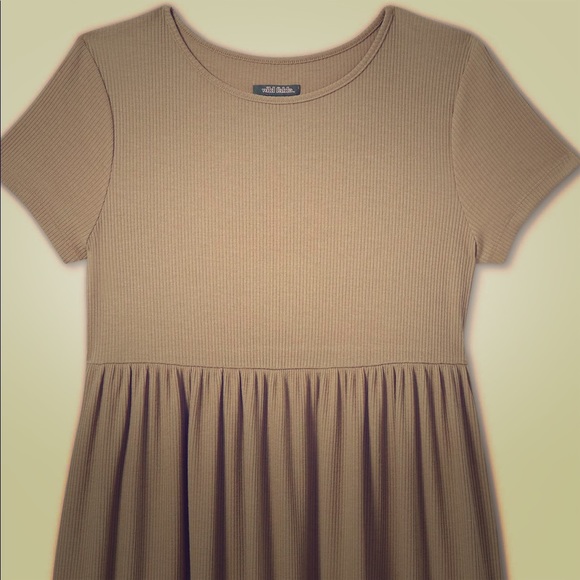 wild fable Dresses & Skirts - Women’s short sleeve rib-knit babydoll dress.